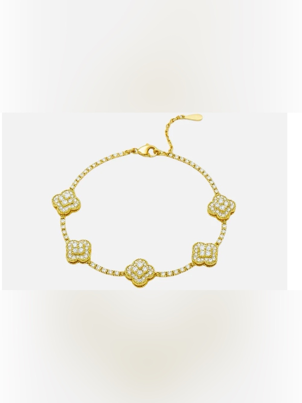 MKF Collection Fully Covered CZ Clovers